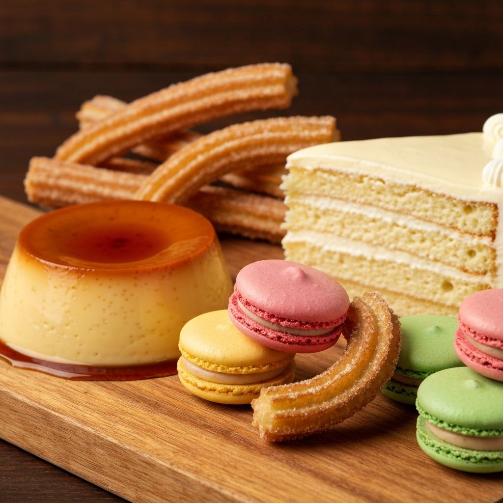 Fresh Latin American pastries and desserts at JL Cafe Latino